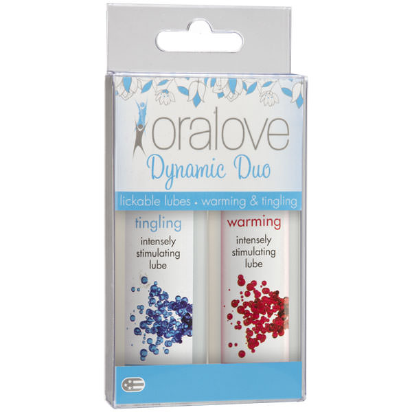 Oralove Dynamic Duo Lickable Lubes - Warming & Tingling